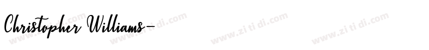 Christopher Williams字体转换